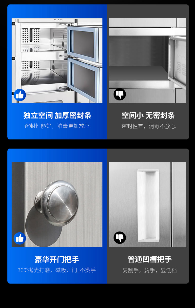 DB多宝视讯多室消毒柜与其他消毒柜对比2 DB多宝视讯多室消毒柜与其他消毒柜对比2