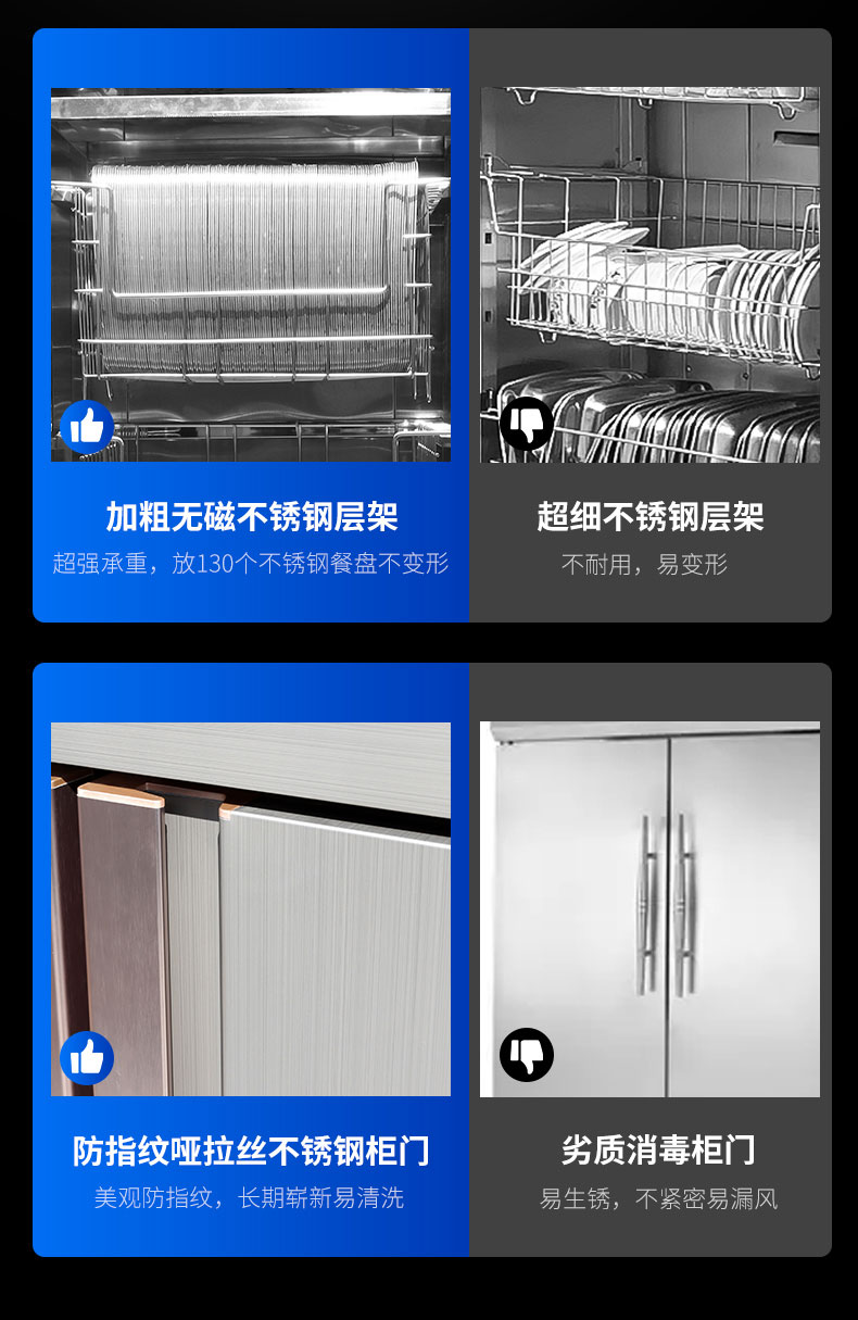 DB多宝视讯热风消毒柜与其他消毒柜对比2 DB多宝视讯热风消毒柜与其他消毒柜对比2